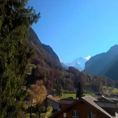 Ferienhaus Pristine In A Charming Village Large Grassy Sunbathing Area View Of The M Nch And Jungfrau